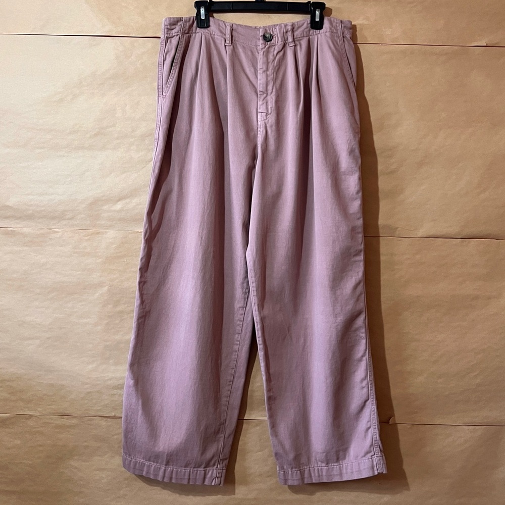 Free People Wide Leg Pants in Dusty Rose